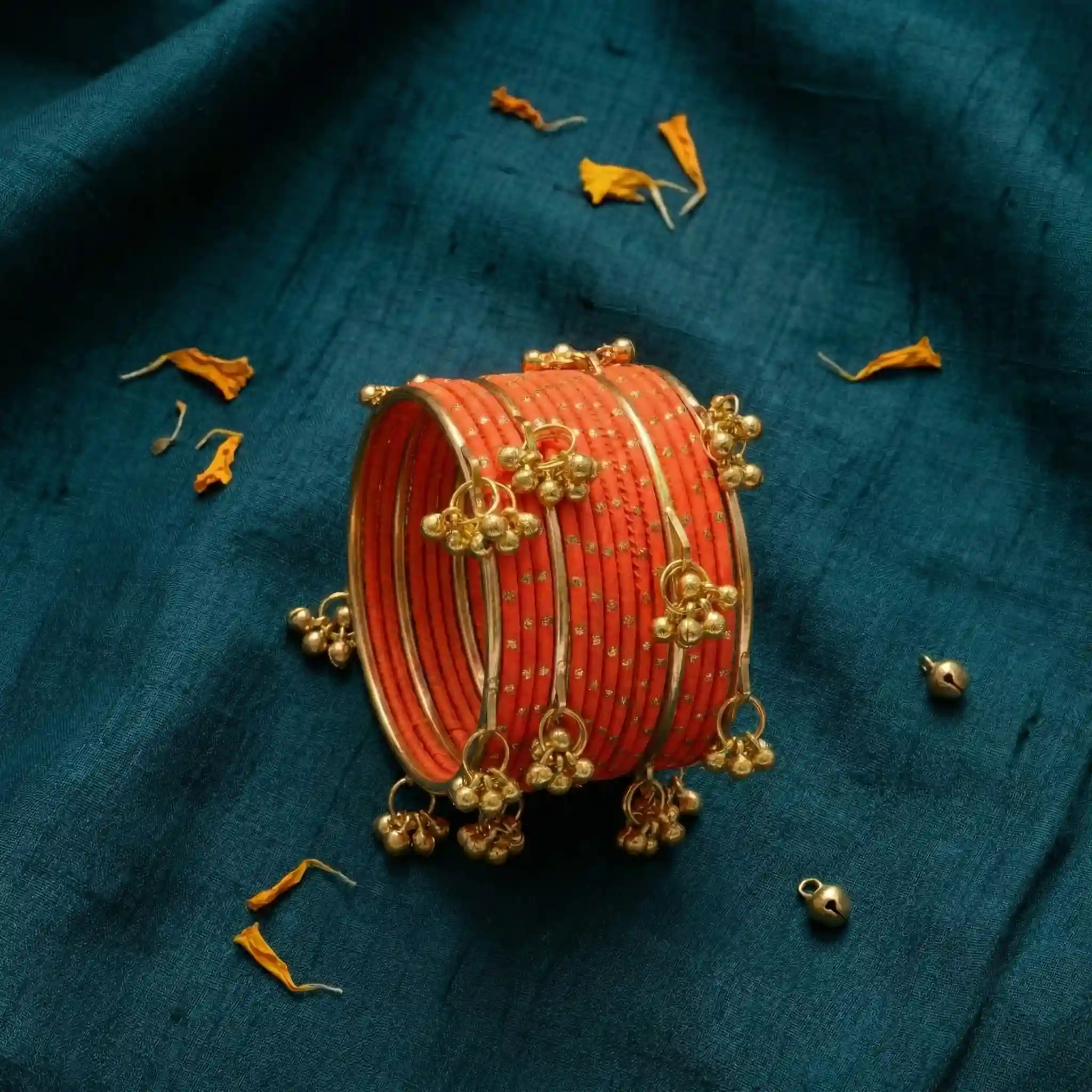 Royal Orange Kashmiri Chooriyan hover