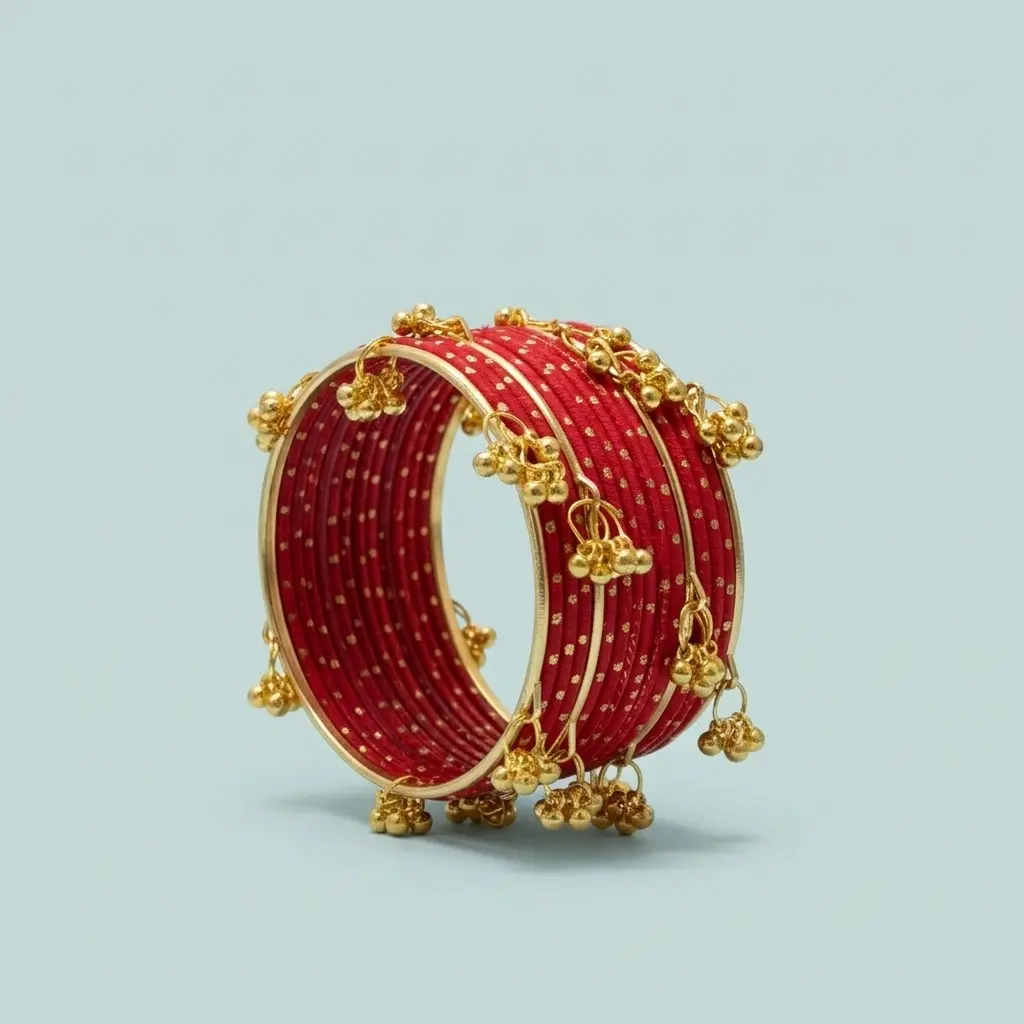 Royal Red Kashmiri Chooriyan