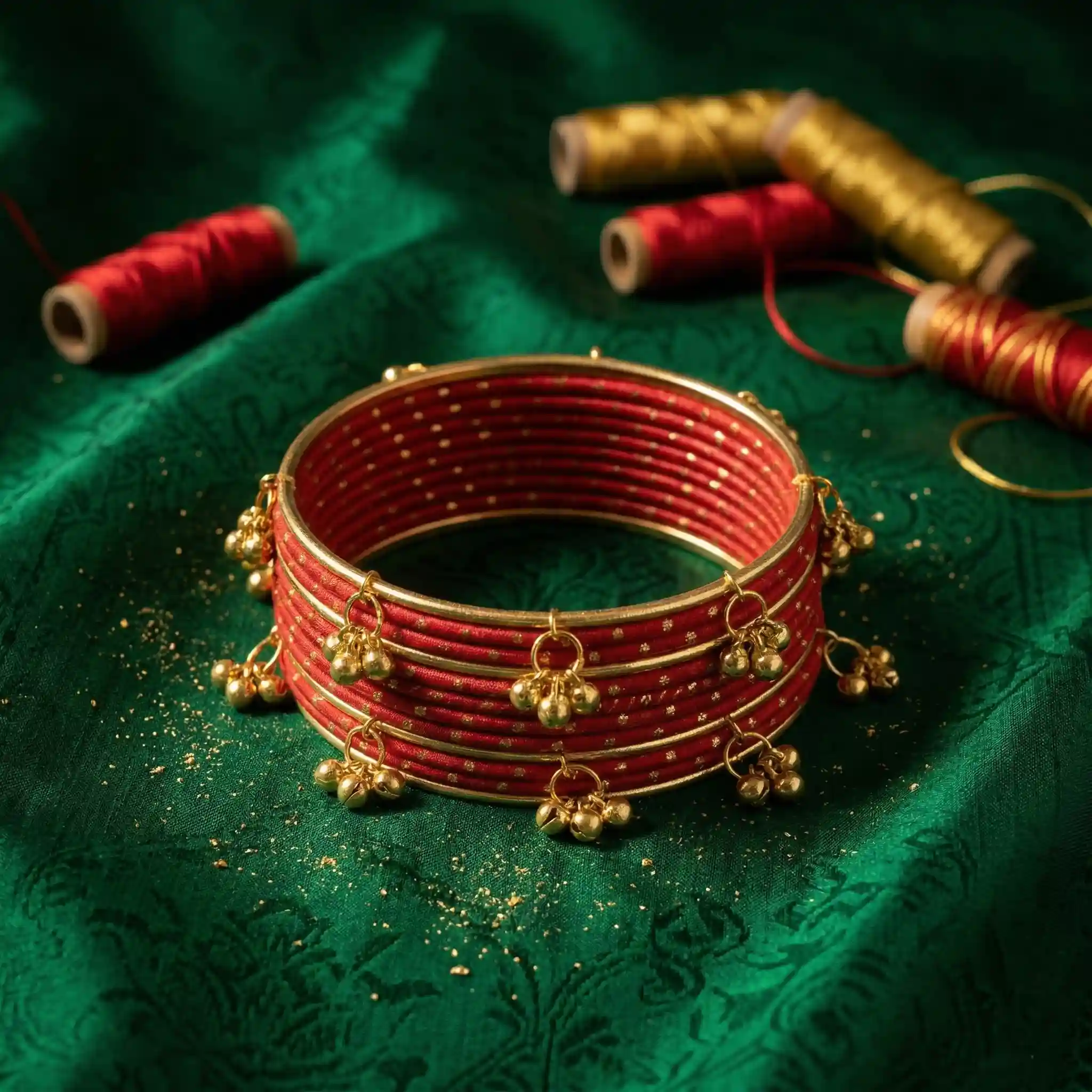 Royal Red Kashmiri Chooriyan hover