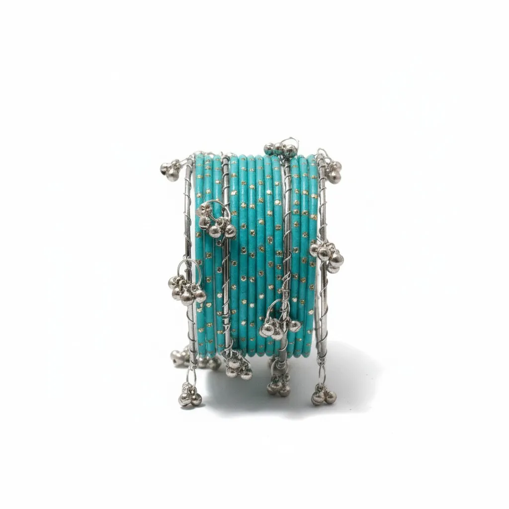 Silver Multicolor Kashmiri Chooriyan thumbnail 3